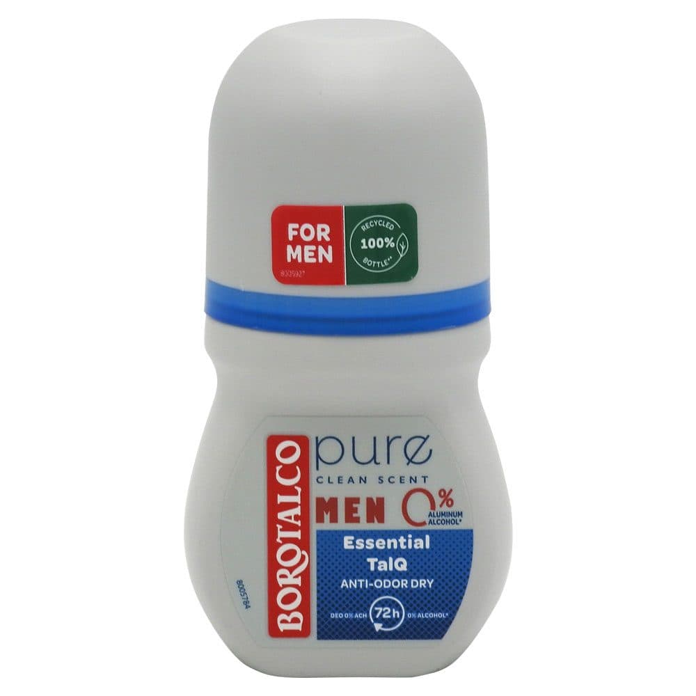 Deodorant, Borotalco, Roll On 50 ml Men Dry Pure Talq
