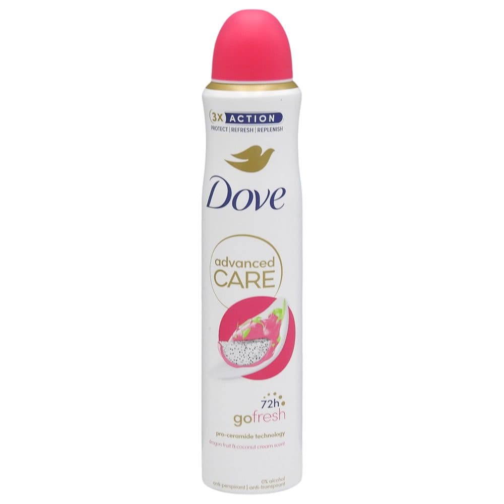 Antiperspirant Deodorant, Dove, 200 ml Advanced Care Dragon Fruit si Coconut