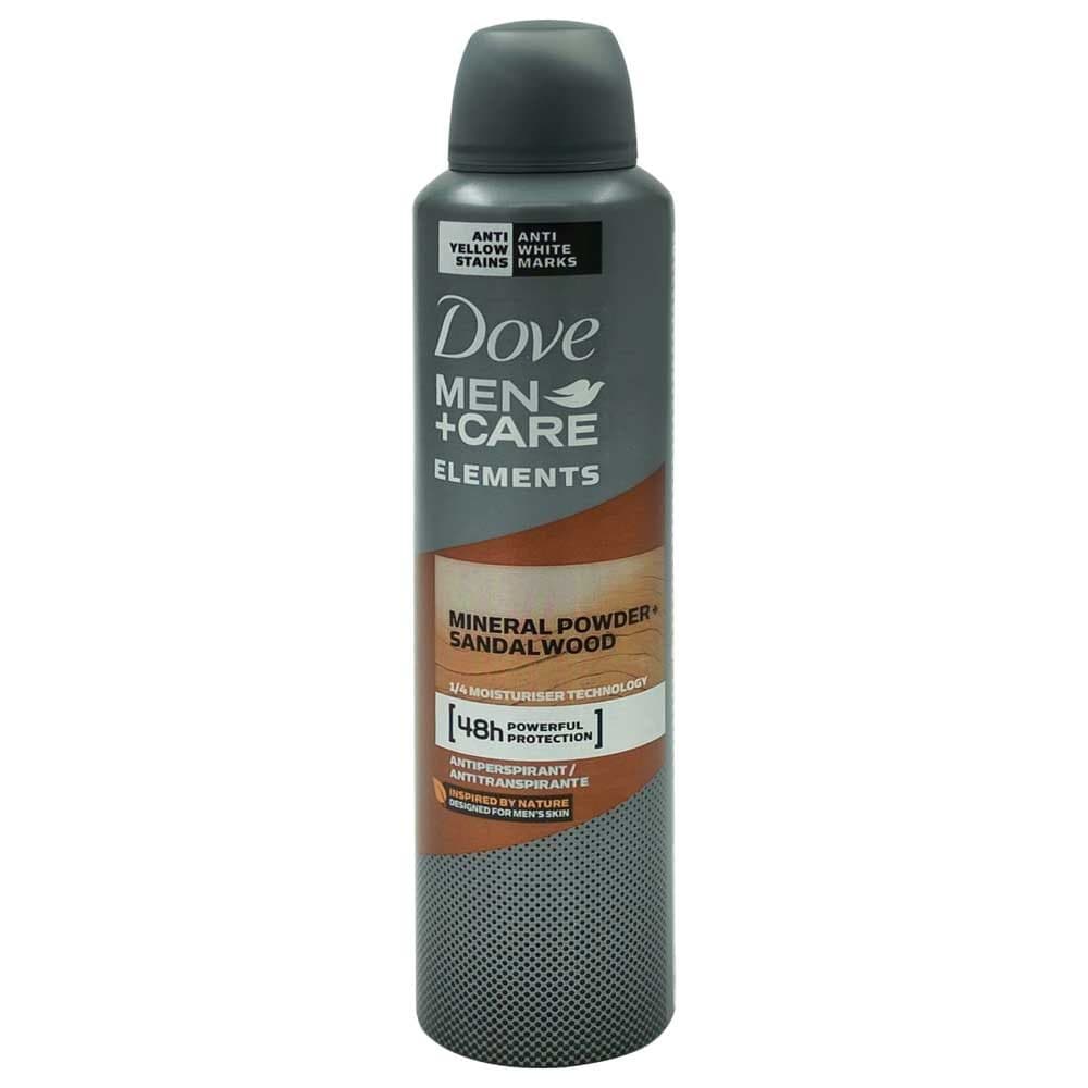 Antiperspirant Deodorant, Dove, 250 ml Men Care Mineral Powder Sandalwood