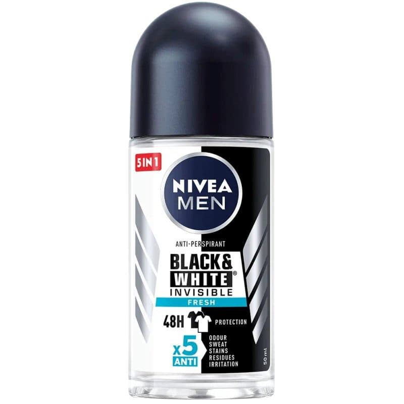 Antiperspirant Roll-On, Nivea, 50 ml Men Invisible Bw Fresh