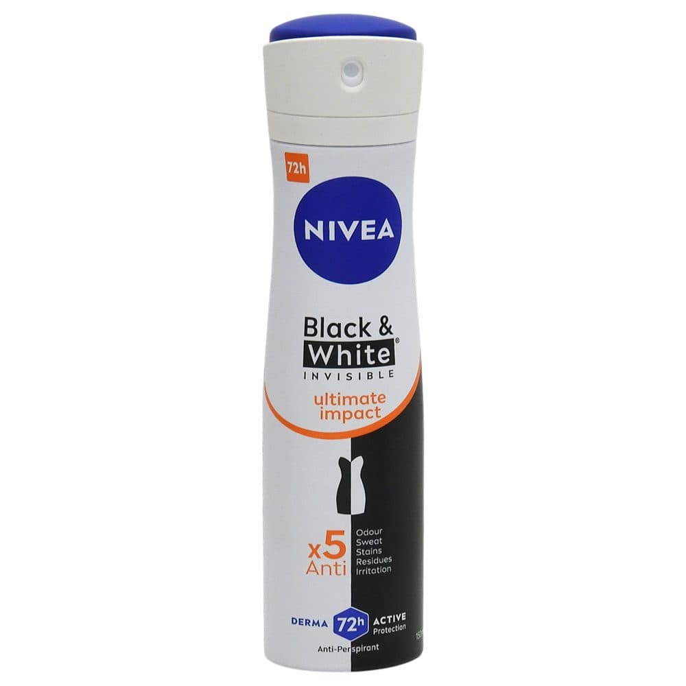 Antiperspirant Deodorant, Nivea, 150 ml Invisible Bw Ultimate Impact