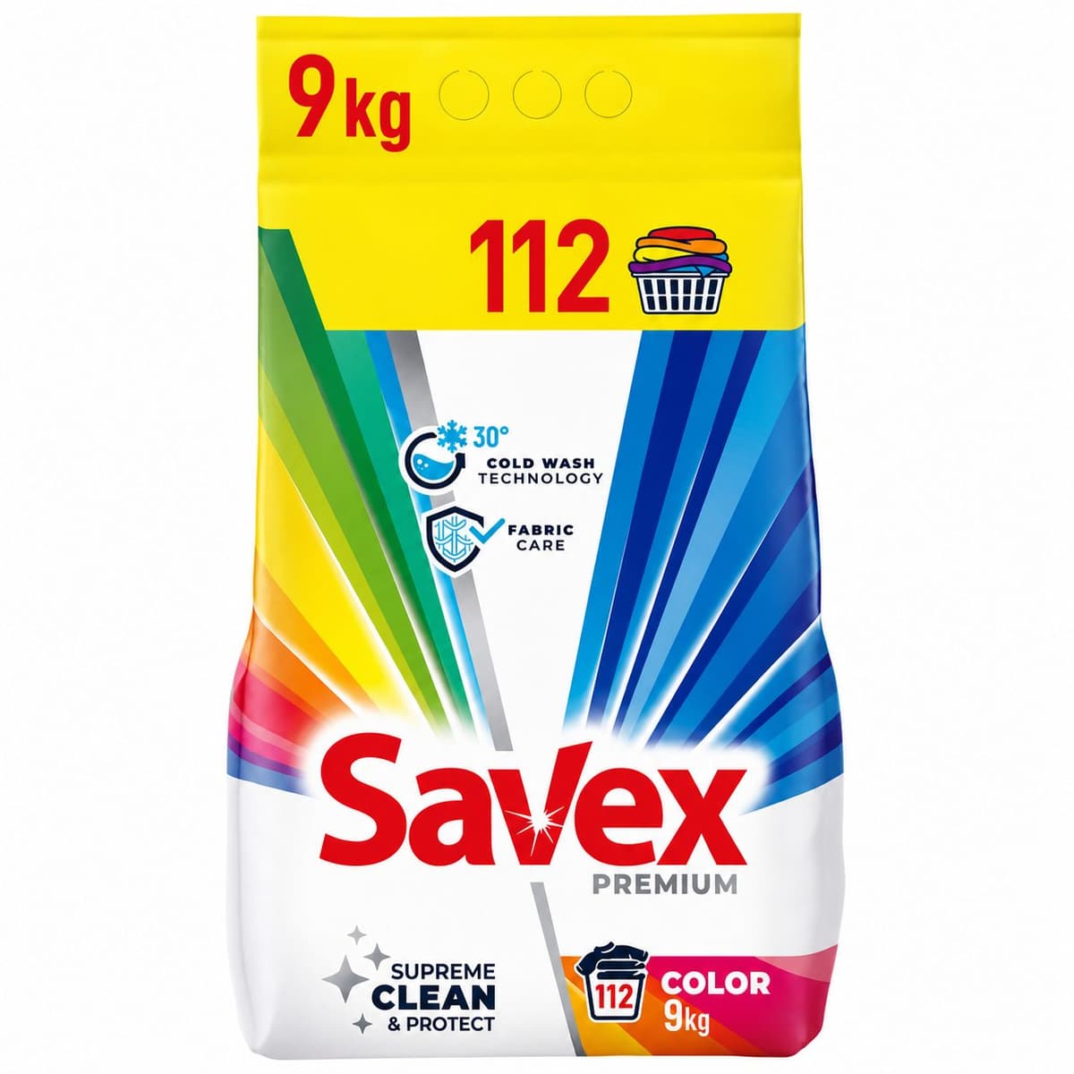 Detergent Automat pentru Rufe, SAVEX, 2 in 1 Color, 9 kg