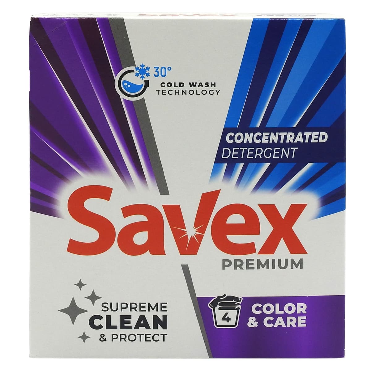 Detergent pentru Rufe Automat, Savex, 320 g Color Care 4 spalari
