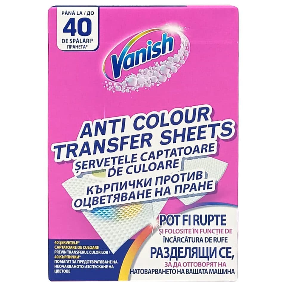 Servetele, Vanish, Captatoare Culoare 40 spalari