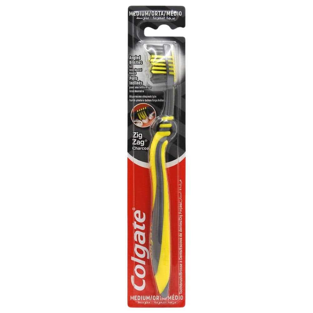 Periuta de Dinti, Colgate, Zig Zag Charcoal Medium
