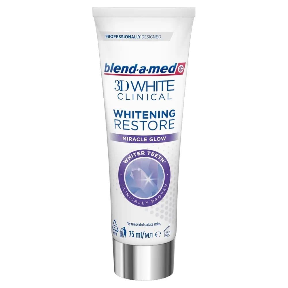 Pasta de Dinti, Blend A Med, 75 ml 3D Whitening Restore