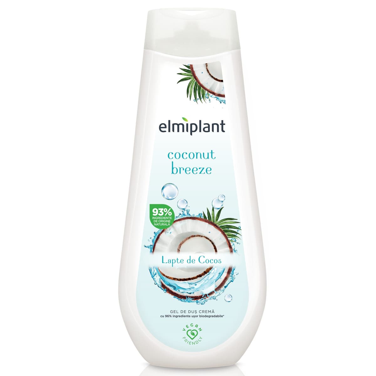 Gel de Dus Crema, Elmiplant, Coconut Breeze, 750 ml
