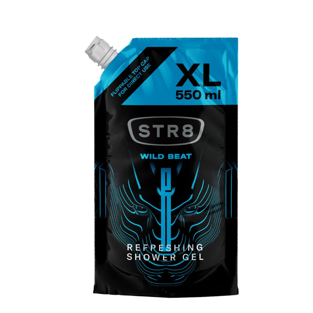 Rezerva Gel de Dus Pentru Barbati, STR8, Wild Beat, 550 ml