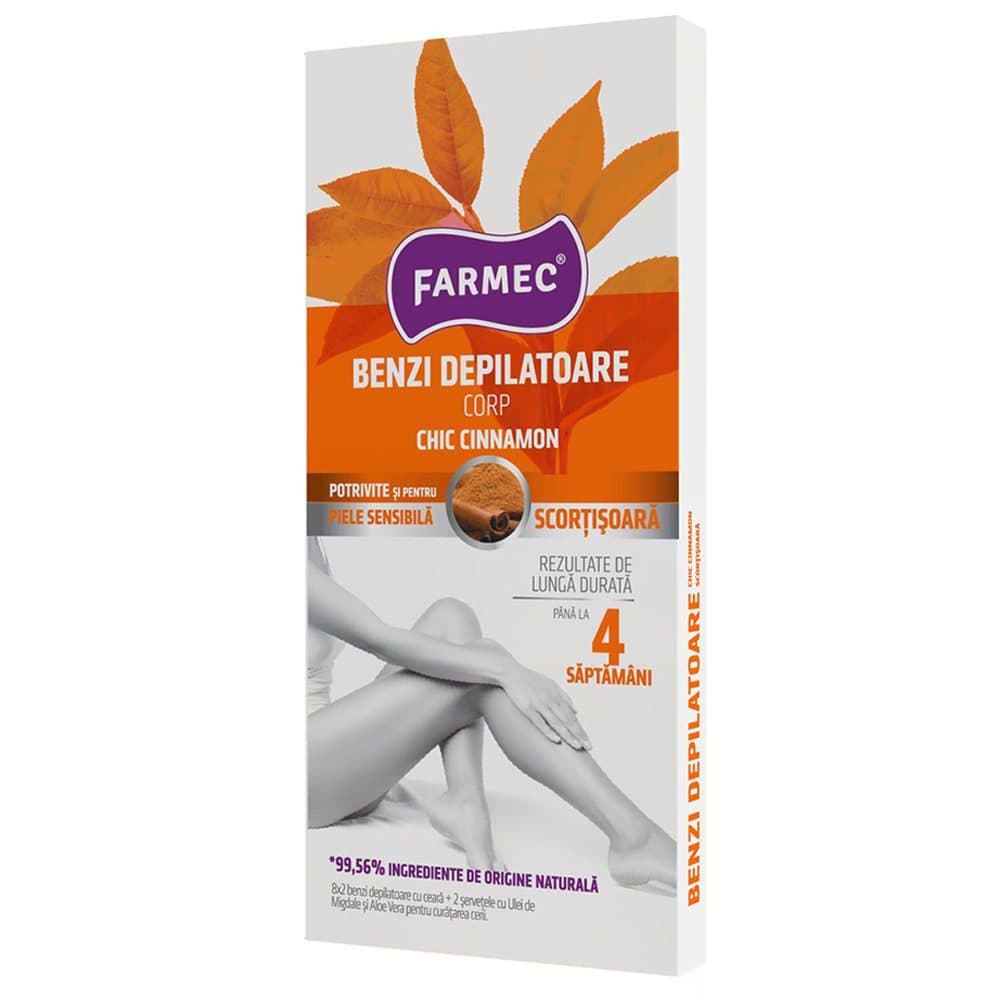 Farmec Benzi Depilatoare Corp 16 buc, 2SERV Scortisoara 8410