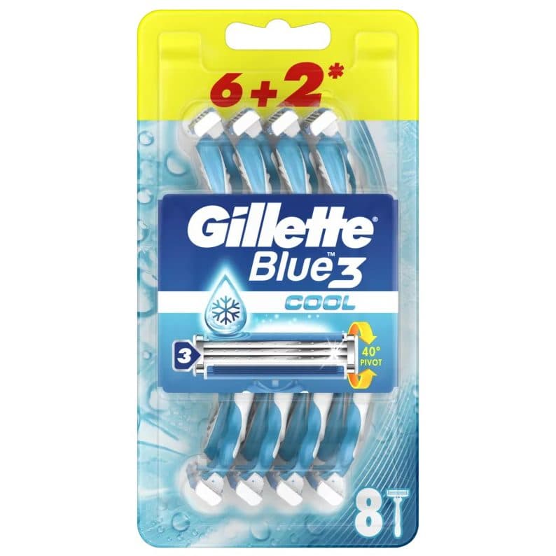Aparat de Ras, Gillette, Blue3 6, 2 buc Cool