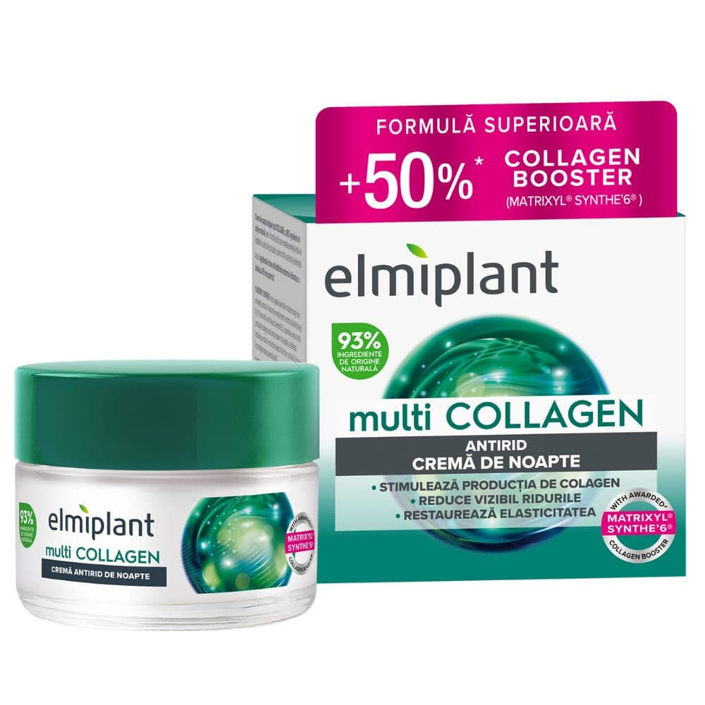 Crema de Noapte, Elmiplant, Multicollagen, 50 ml