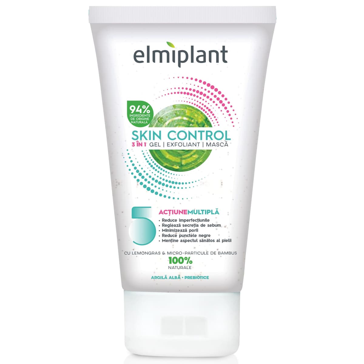 Gel Exfoliant si Masca 3 in 1, Elmiplant, Skin Control, 150 ml