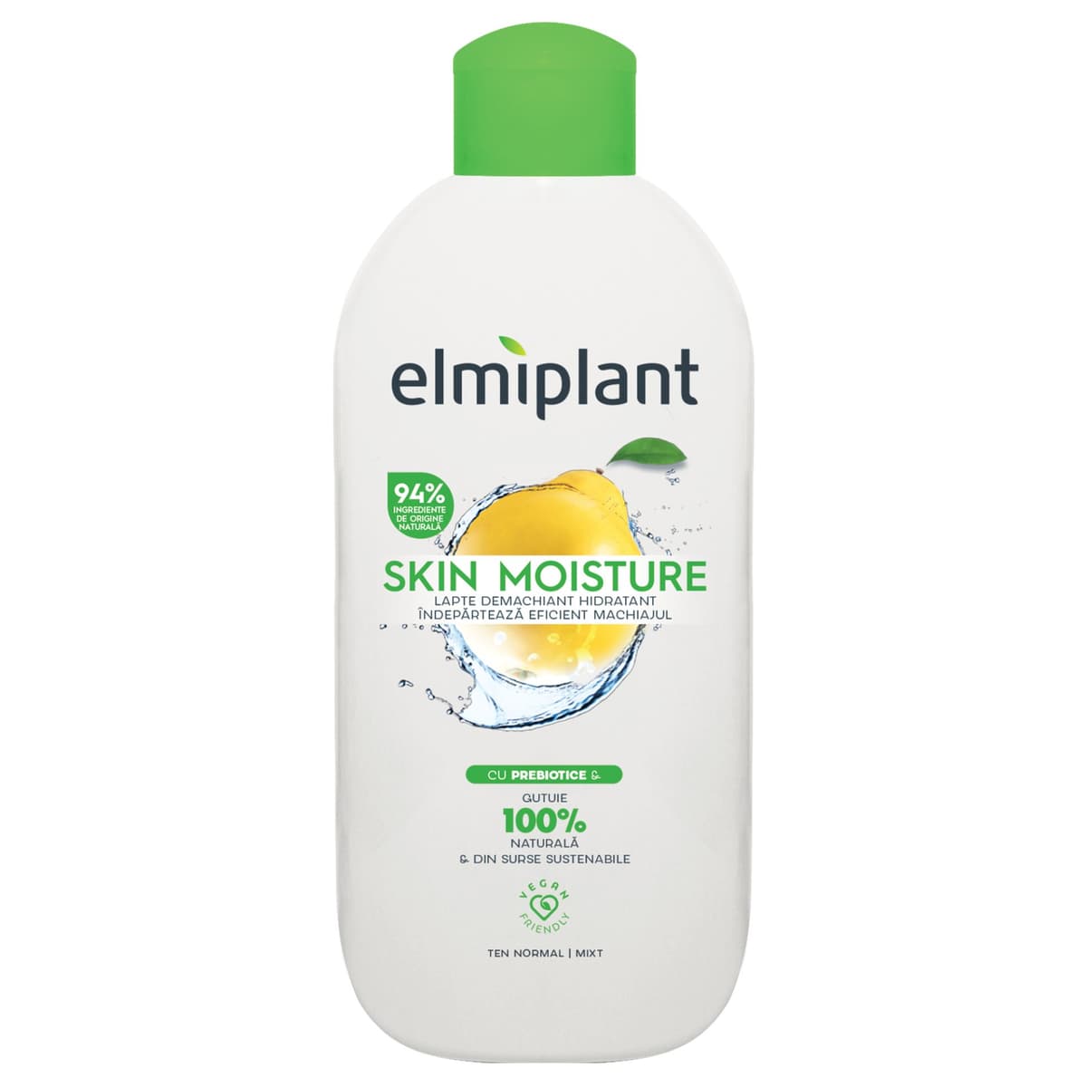 Lapte Demachiant, Elmiplant, Skin Moisture Pentru Ten Normal si Mixt, 200 ml