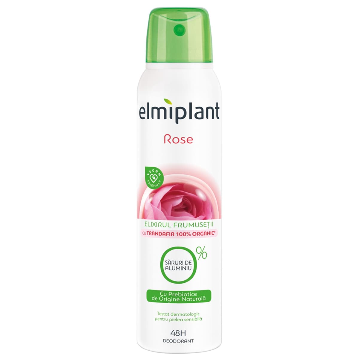 Deodorant Antiperspirant Spray, Elmiplant, Rose Elixir, 150 ml