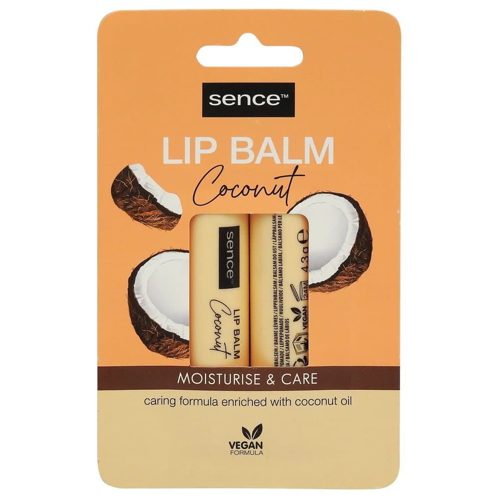 Balsam, Sence, Buze 2 X 4.3 g Coconut