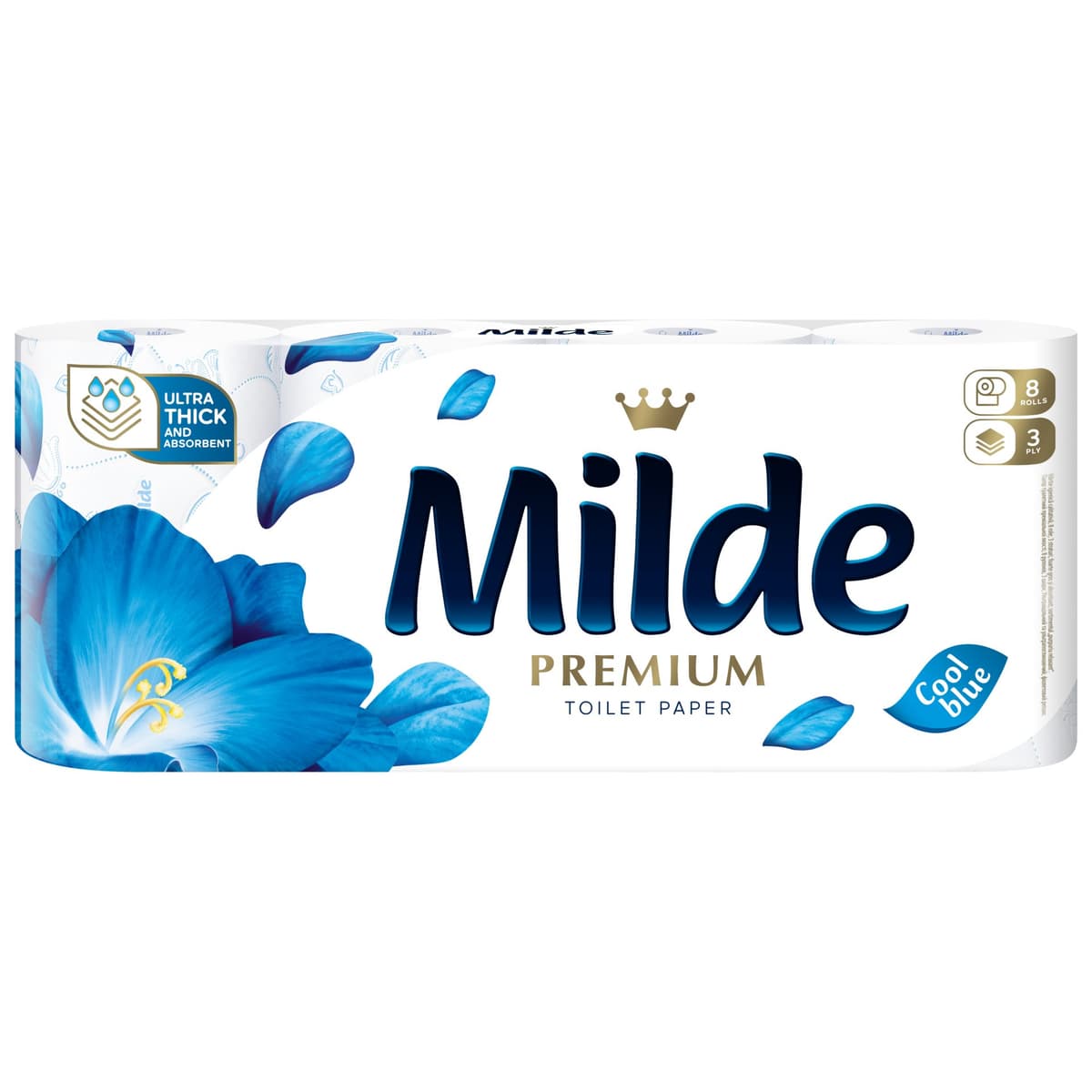 Milde Hartie Igienica 8ROLE 3STRATURI Cool Blue