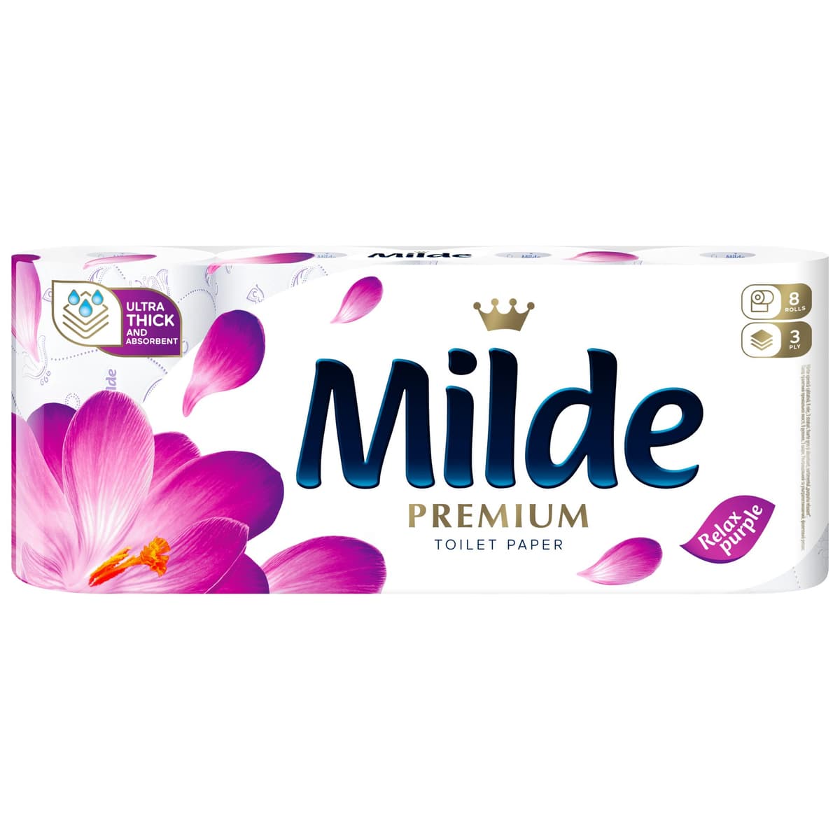 Milde Hartie Igienica 8ROLE 3STRATURI Relax Purple