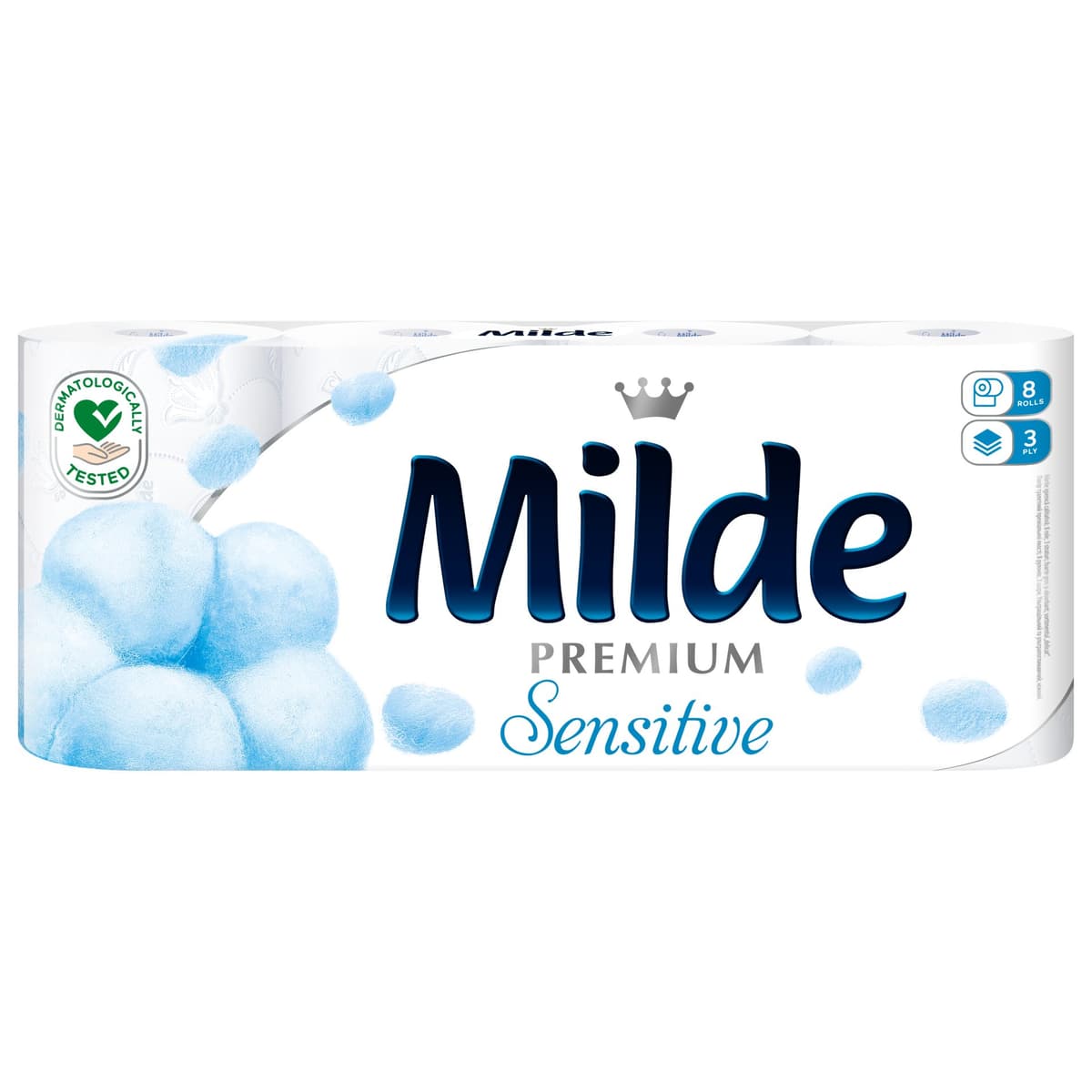 Milde Hartie Igienica 8ROLE 3STRATURI Premium Sensitive