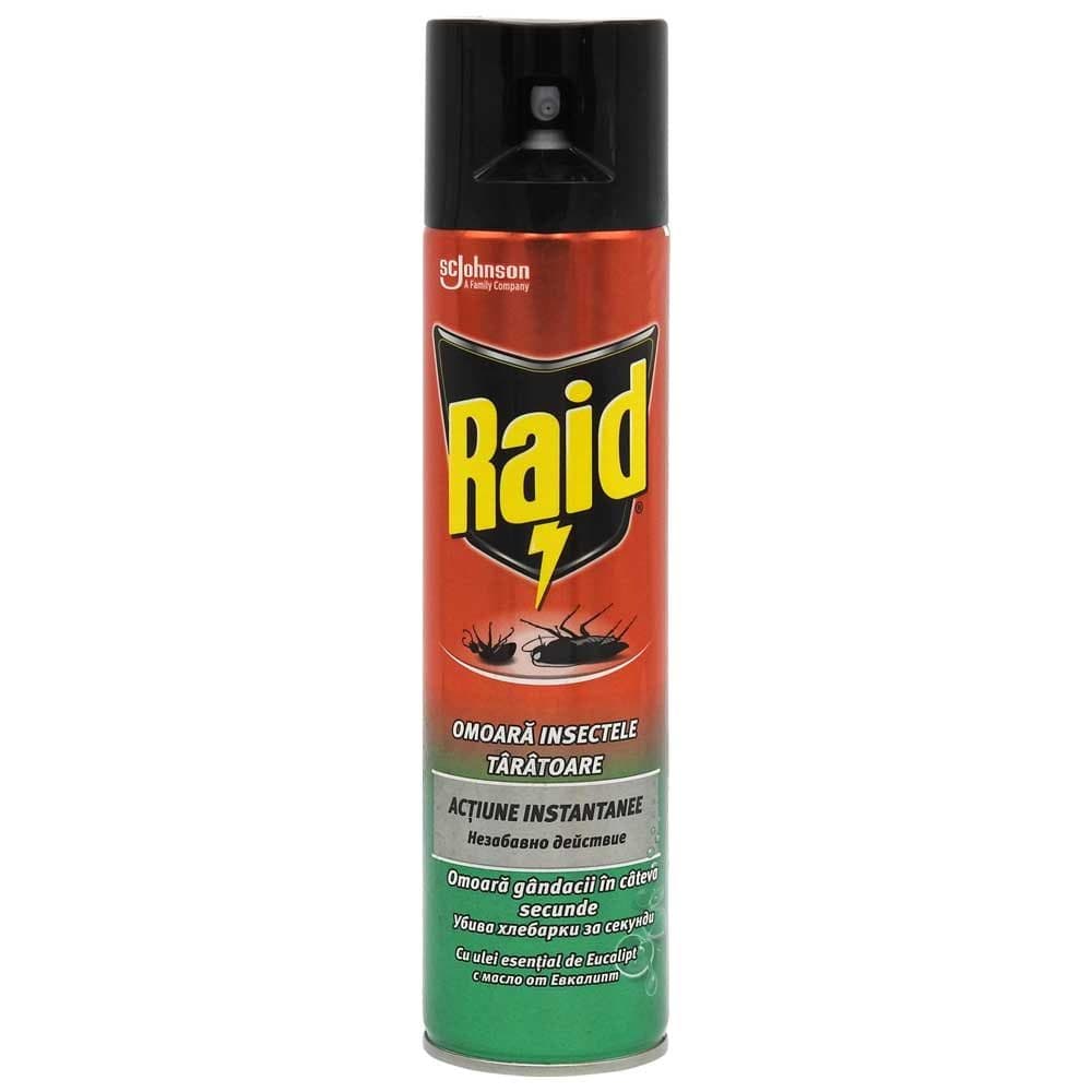 Raid Insecticid Gandaci Furnici 400 ml Eucalipt
