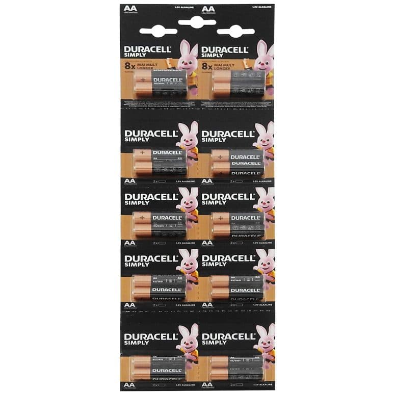 Set, Duracell Baterii R6 Aa 20 buc /
