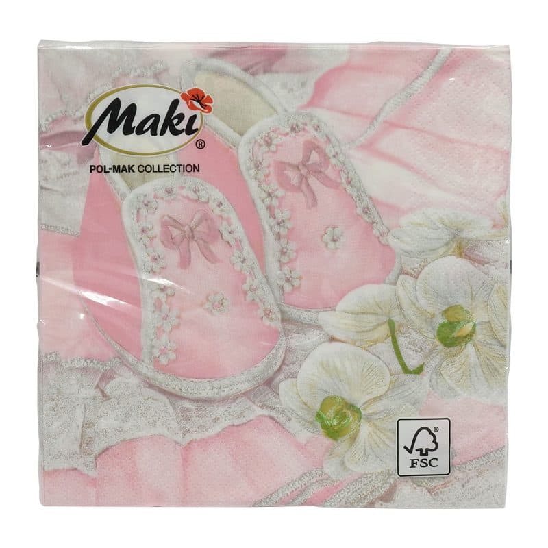 Servetele, Maki, Masa 3STR 33x33cm 20 buc
