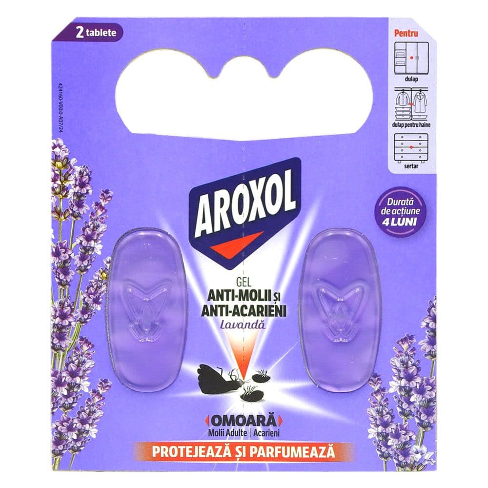 Gel, Aroxol Antimolii, 2 buc Lavanda