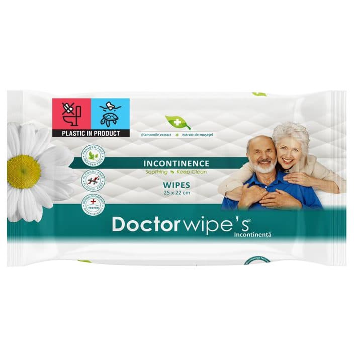 Servetele Umede, Doctor, Incontinenta 72 buc Chamomile