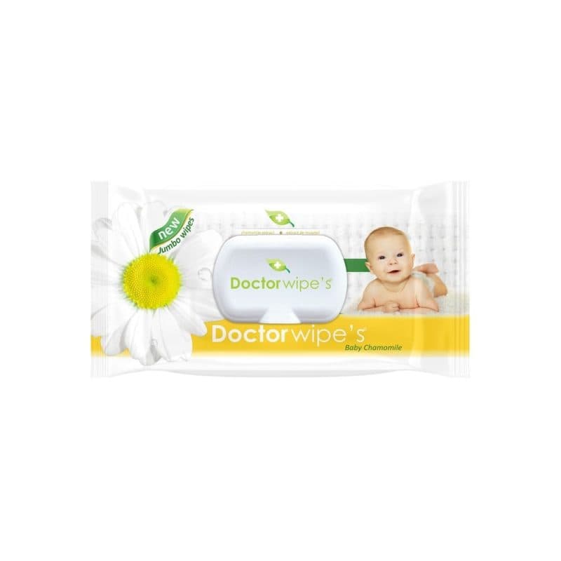 Servetele Umede, Doctor, Capac Jumbo 72 buc Chamomile
