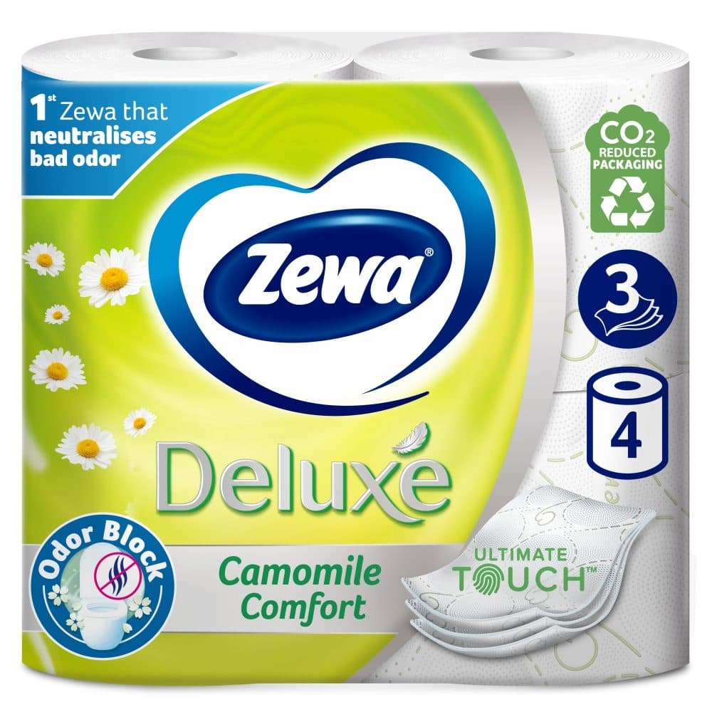Zewa Hartie Igienica 4ROLE 3STRATURI Camomile