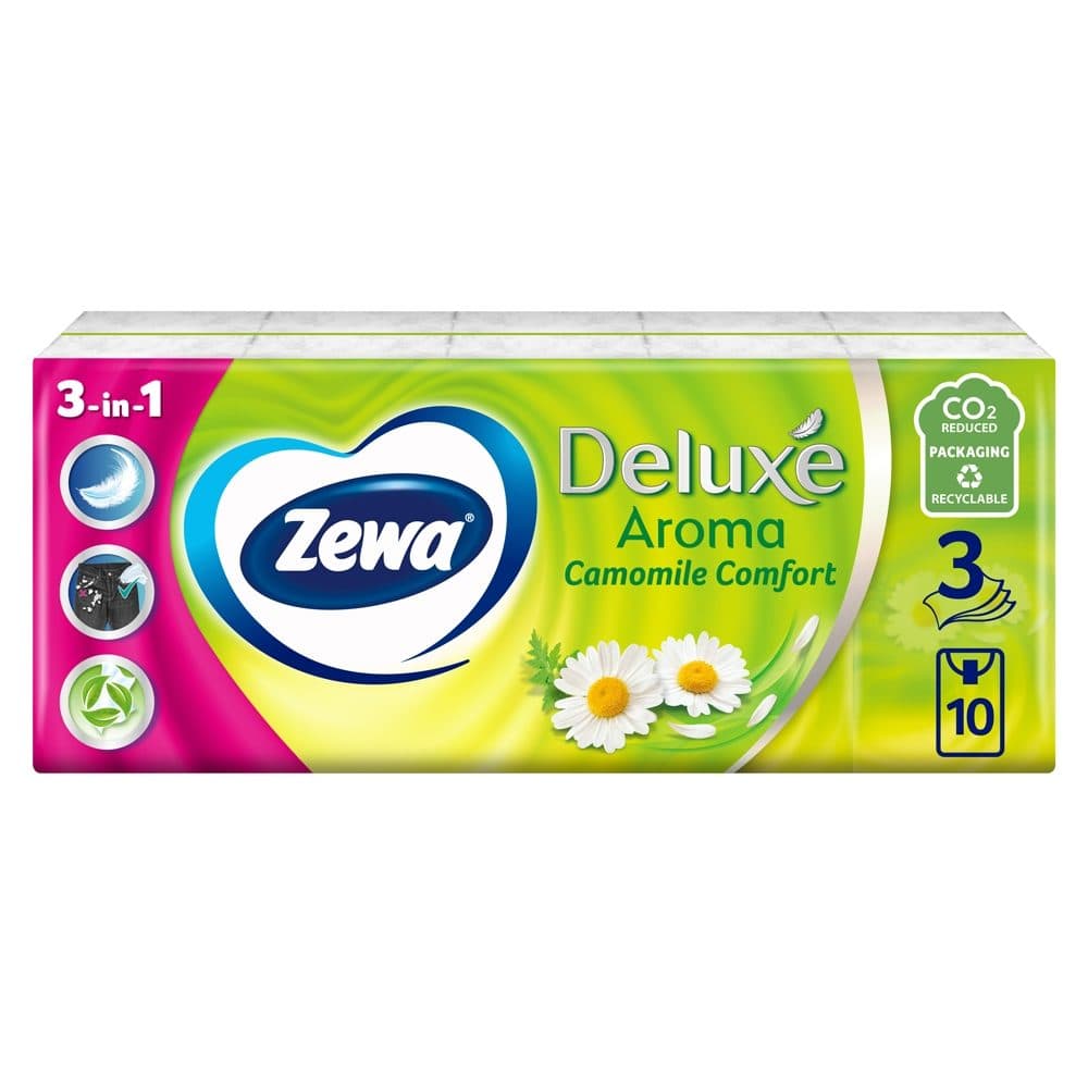 Zewa Batiste Igienice 10 buc 3STRATURI Camomile