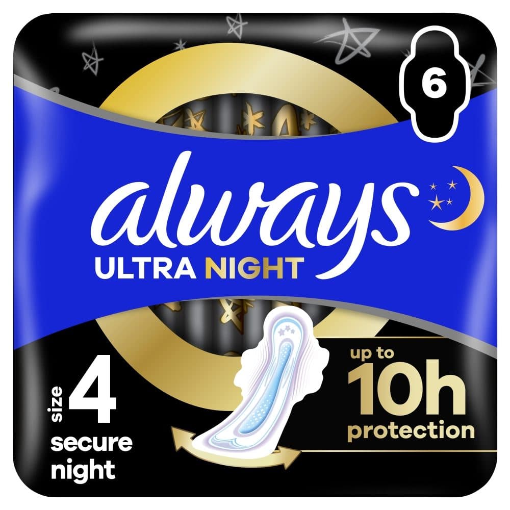 Absorbante, Always, 6 buc Ultra Secure Night