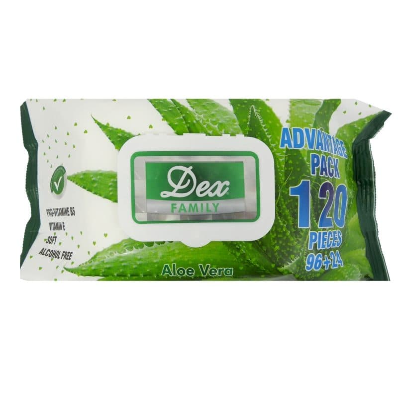 Servetele Umede, Dex, 120 buc Aloe Vera