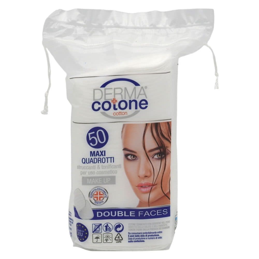 Dischete, Derma Cotone, Demachiante 50 buc Patrate