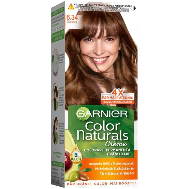 Vopsea pentru Par, Garnier Color Naturals, 6/34 Ciocolata