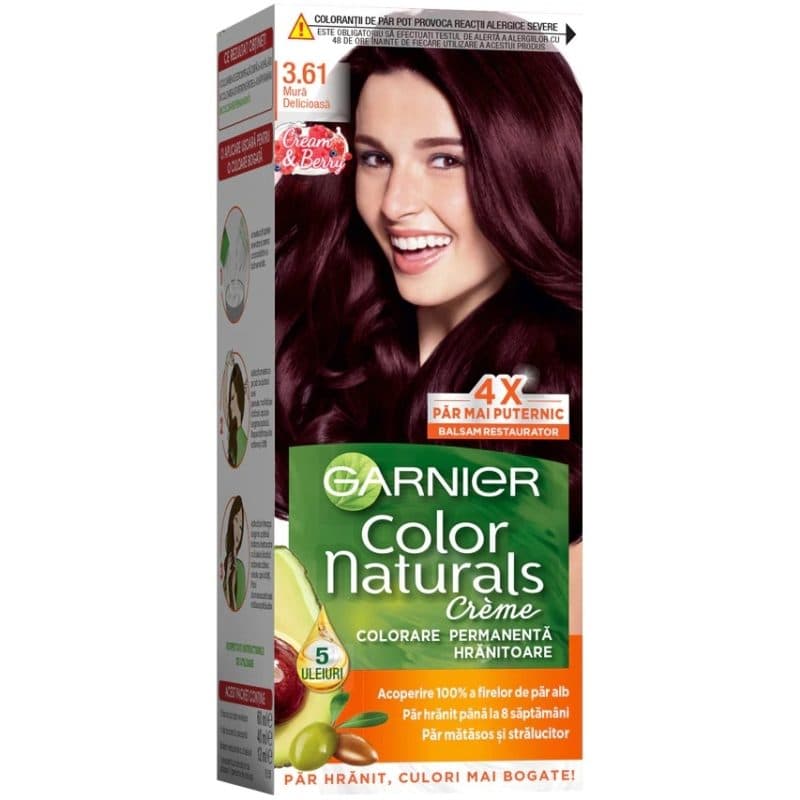 Vopsea pentru Par, Garnier Color Naturals, 3.61 Mura Delicioasa
