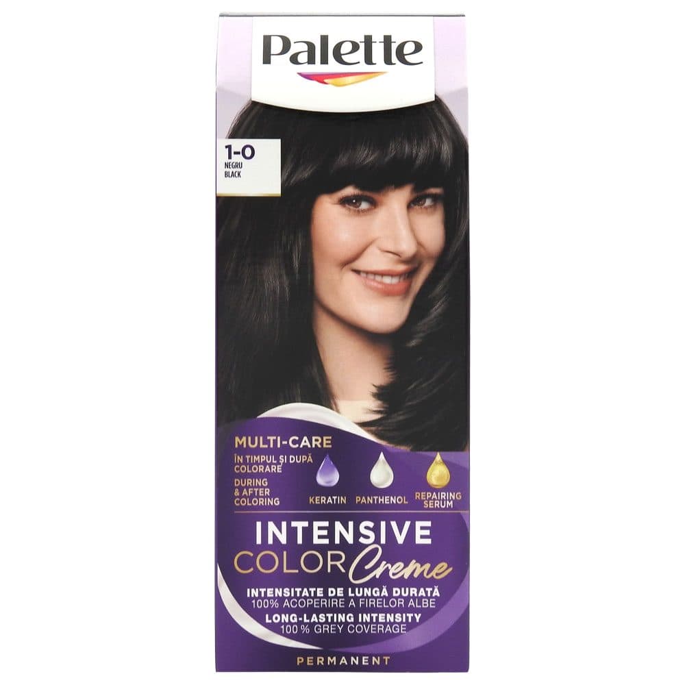Vopsea pentru Par, Palette Icc, N1 1-0 Negru Black