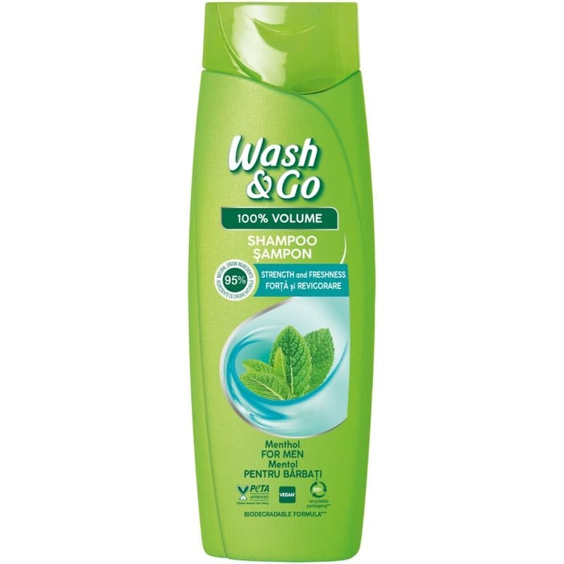 Sampon, Wash si Go, 360 ml Menthol Men