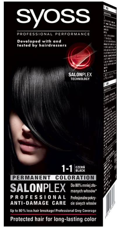 Vopsea pentru Par, Syoss Professional, 1-1 Negru