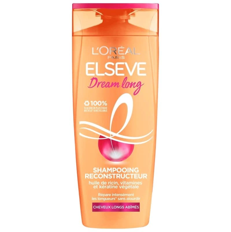 Sampon, ELSEVE, Dream Long Reparator Keratina Vitamine Ulei de Ricin, 250 ml