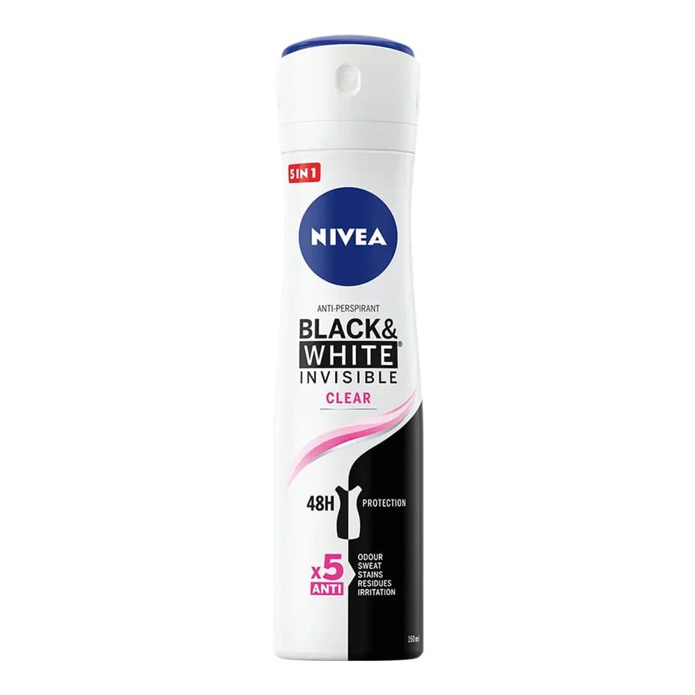 Antiperspirant Deo Spray, NIVEA, Invisible Clear , 150 ml