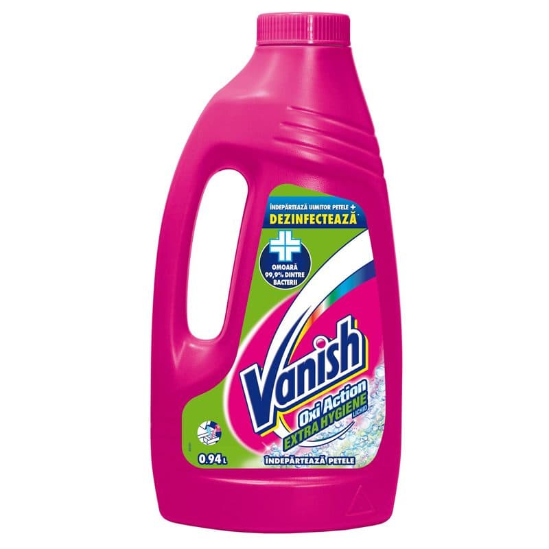 Solutie Lichida pentru Pete, VANISH, Extra Hygiene, 940 ml
