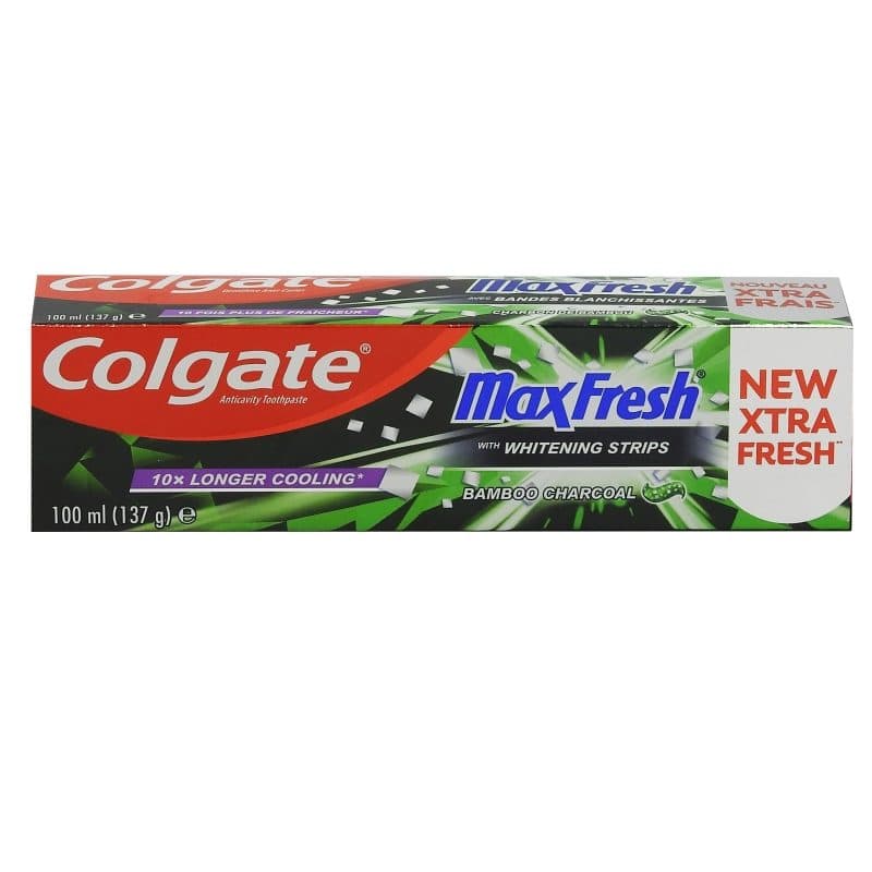 Pasta de Dinti cu Carbune, Colgate, Max Fresh Bamboo Charcoal, 100 ml