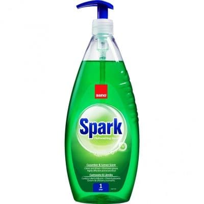 Detergent pentru Vase, SANO, Spark Castravete Lemon, 1 L