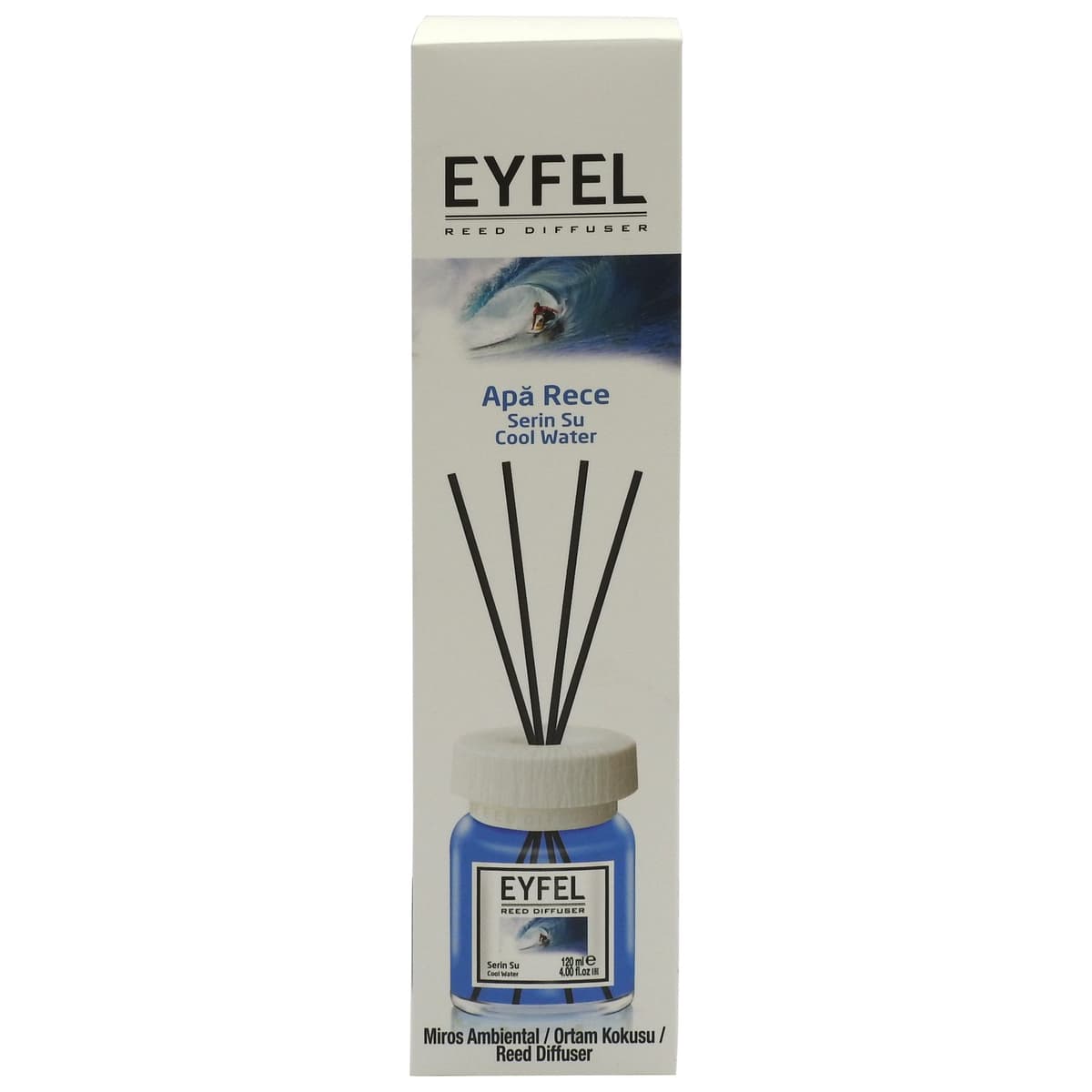 Odorizant Camera cu Betisoare, EYFEL, Cool Water, 120 ml