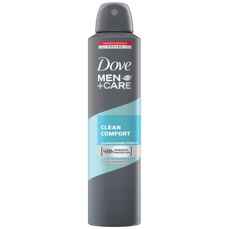 Antiperspirant Deo Spray, DOVE, Men Care Clean Comfort, 250 ml