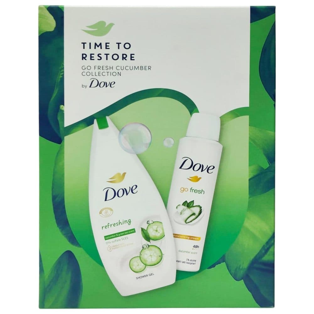 Set Cadou, DOVE, Sg250ml Deo150 Refreshing, Gel de Dus 250 ml, Deodorant 150 ml