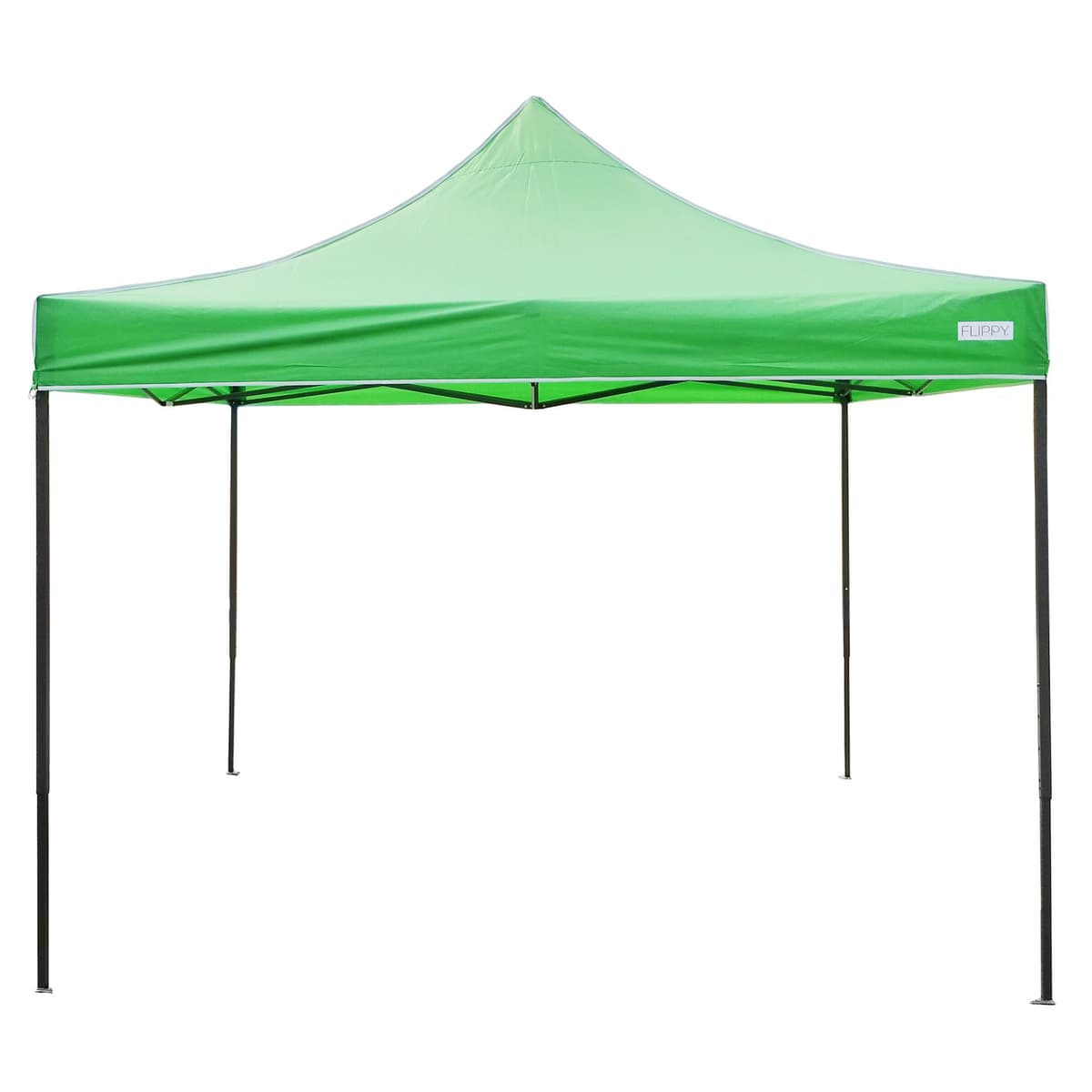 Cort Pavilion Pliabil 3x3m, Flippy, Cadru Metal Pliabil Ranforsat, Acoperis 420D 185 g/m, Polyester Oxford pentru Curte, Gradina, Evenimente, Verde deschis