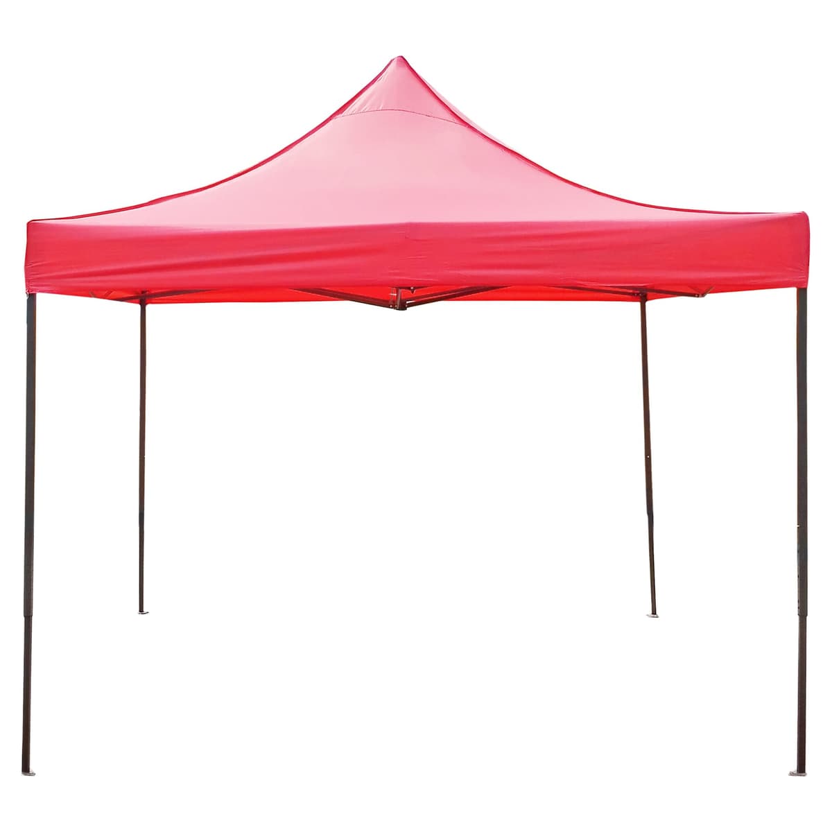 Cort Pavilion Pliabil 3x3m, Flippy, Cadru Metal Pliabil Ranforsat, Acoperis 420D 185 g/m, Polyester Oxford pentru Curte, Gradina, Evenimente, Rosu