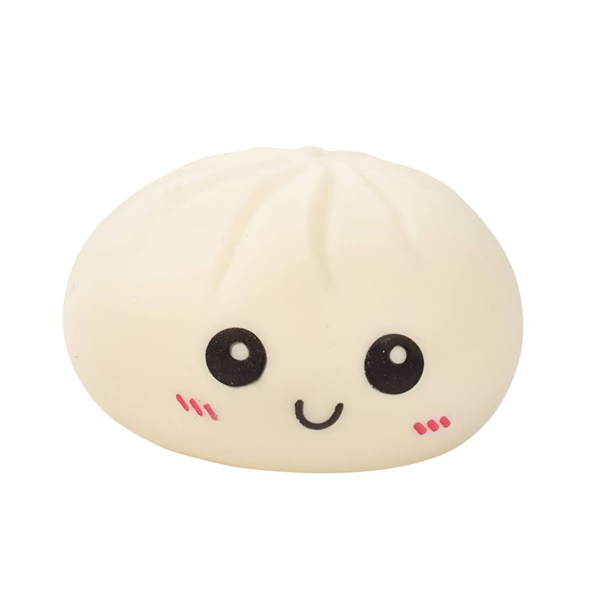 Jucarie Interactiva Dumpling Squishy, Flippy, Model Cifla Aburita, Jucarie Antistres pentru Copii si Maturi, Efect Calmant cu Revenire Lenta, 10 x 10 cm, Bej