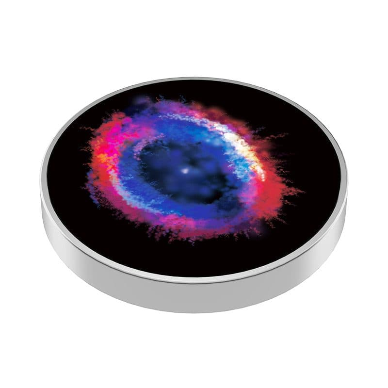 Spinner Giroscopic Metalic, Flippy, Jucarie Rotativa Anti-stres, Otel Inoxidabil, 3.8 x 0.6 cm, Efect Optic Galaxie, Model
